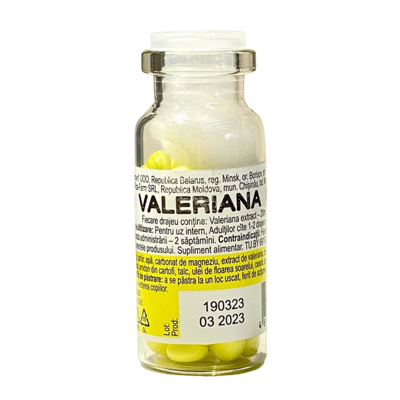 Валериана, драже, 0.02 г, N50  BioZdraVit