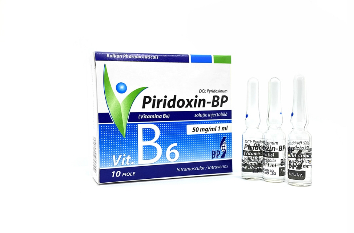 Piridoxin-BP (Vitamina B6) 50 mg/ml soluţie injectabilă, N5x2