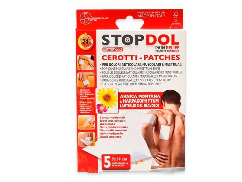 Пластырь перцовый 9см х 14 см, STOPDOL,  PharmaDoct