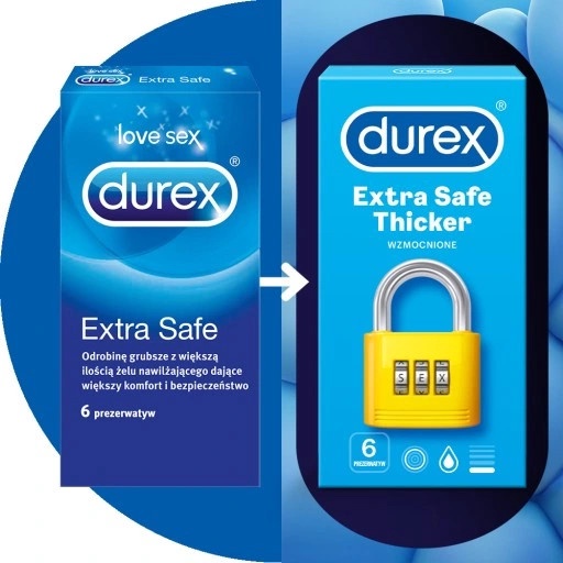 Prezervative Durex, Extra Safe  N6