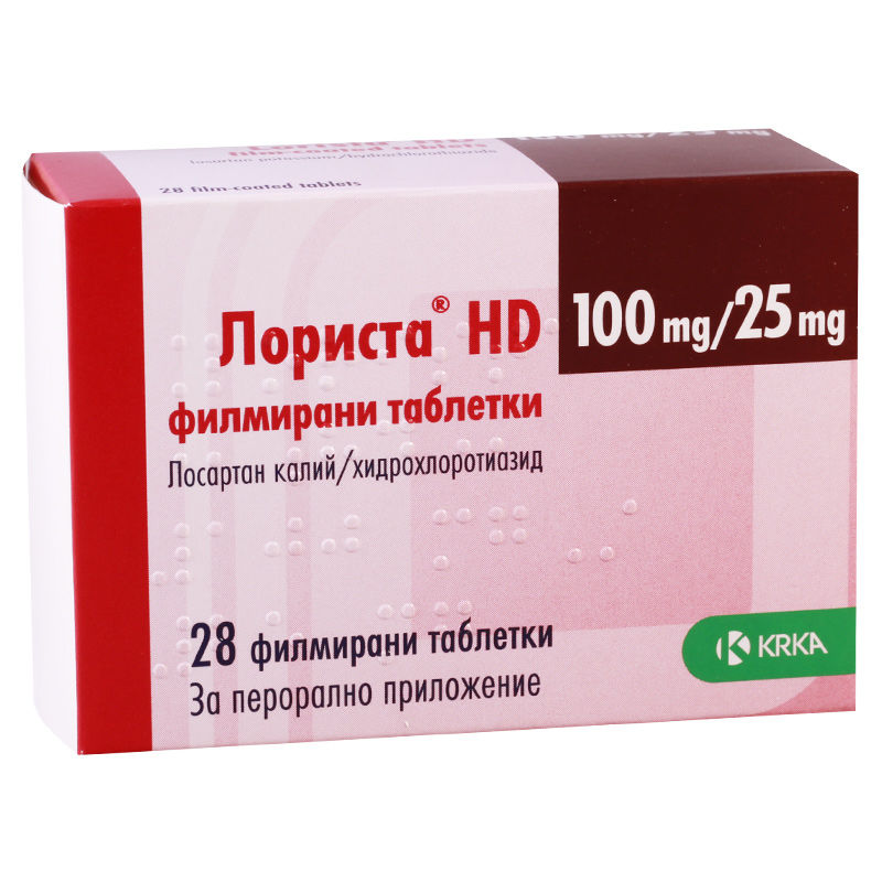 Lorista HD comprimate filmate 100 mg + 25 mg N14x2