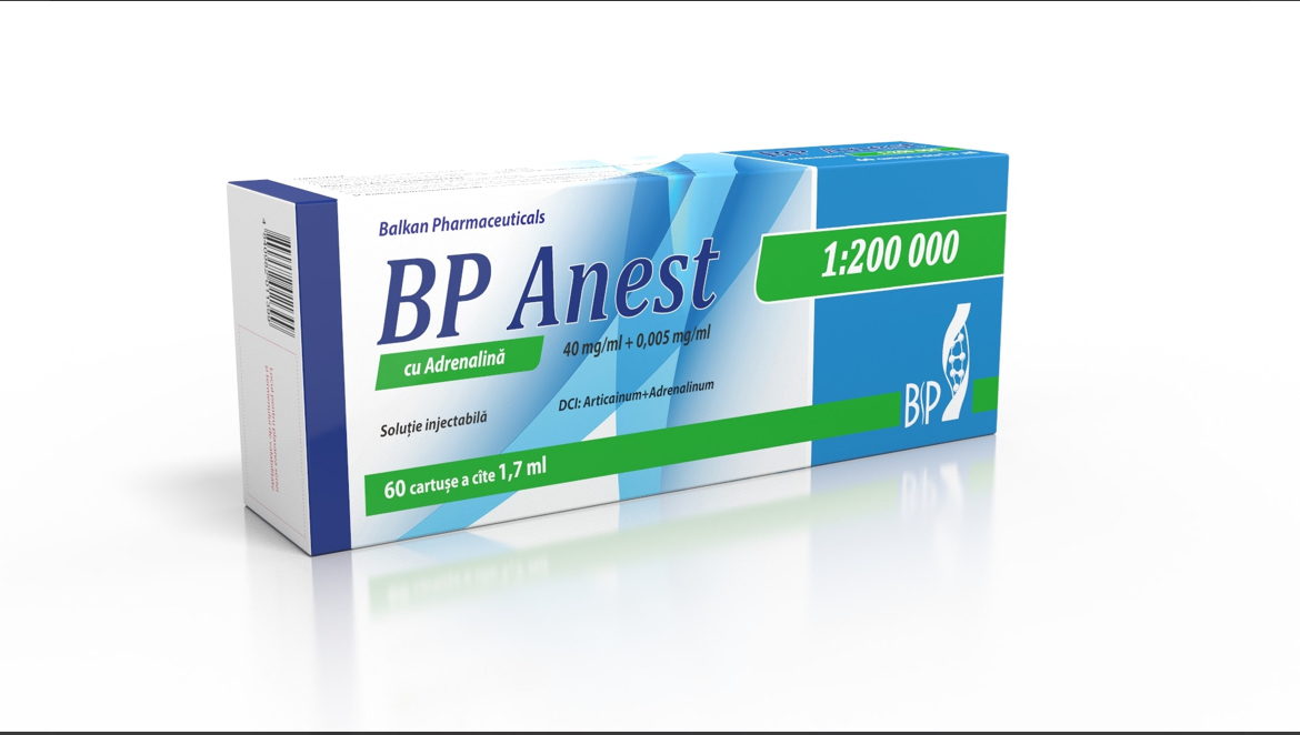 BP Анест с адреналином 1:200 000 р/ин 40мг/0,005 мг/мл 1,7 мл   N15x4
