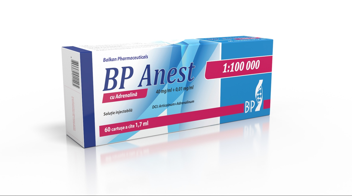 BP Анест с адреналином 1:100 000 р/ин 40мг/0,01 мг/мл 1,7 мл   N15x4