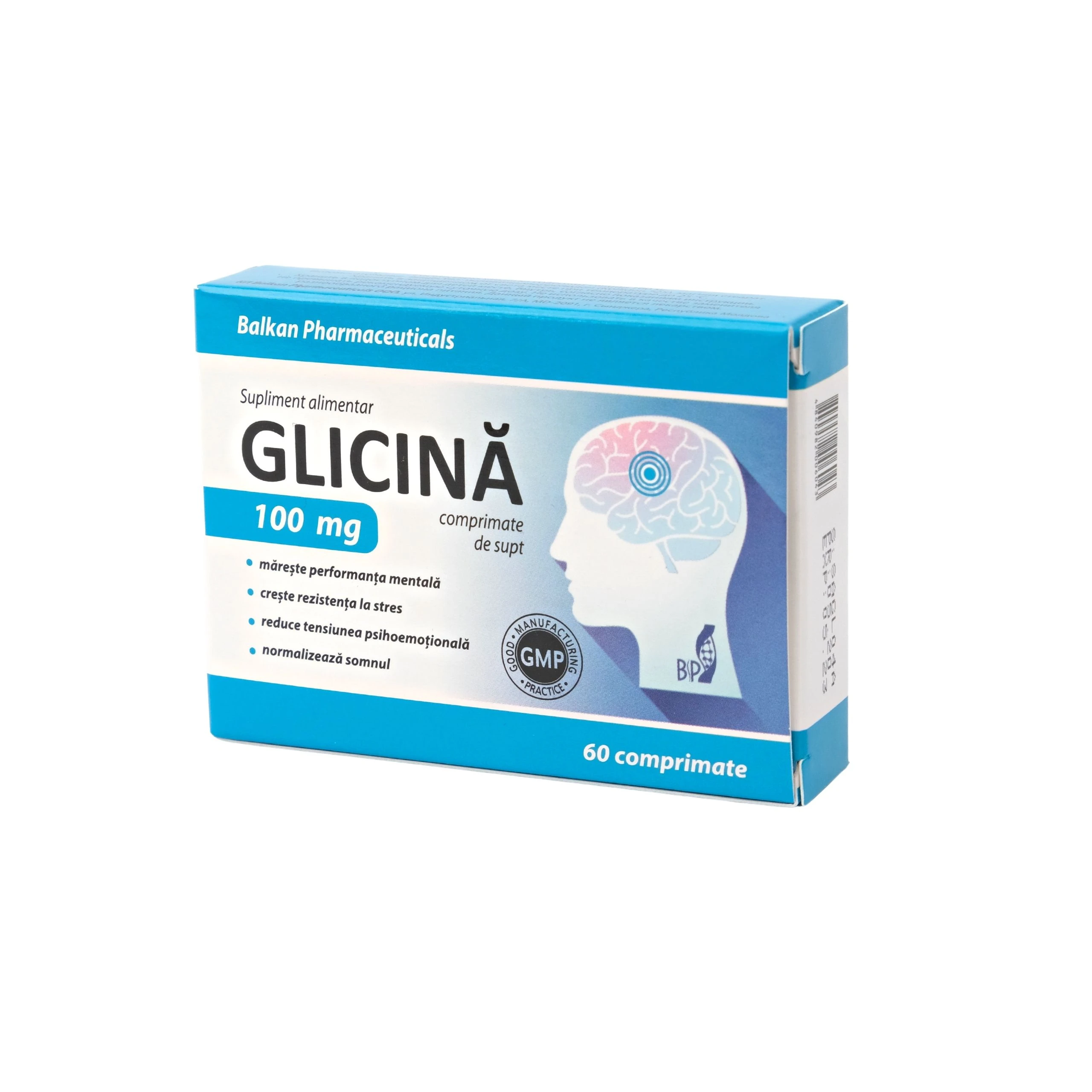 Glicină 100mg comprimate N20x3 BP