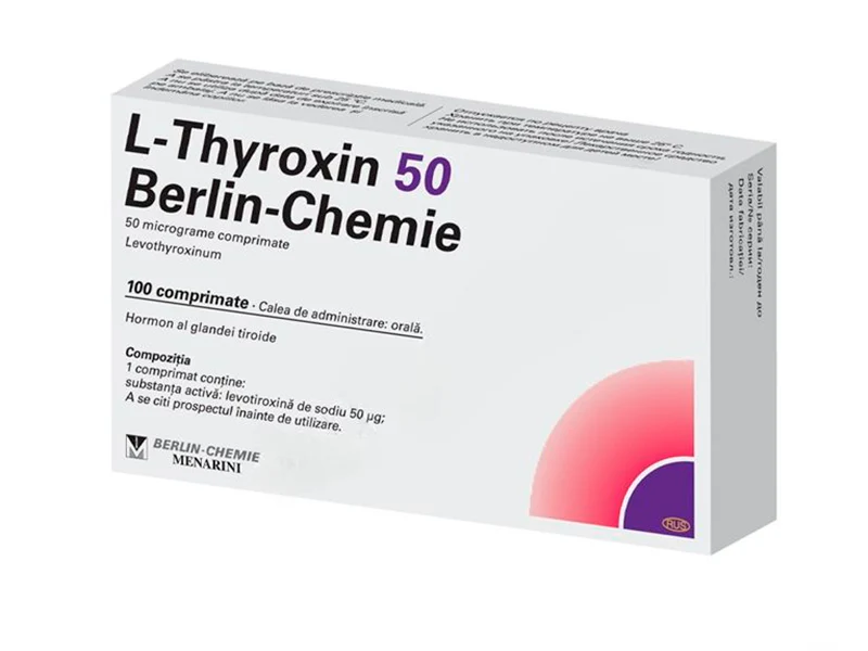 L-Тироксин 50 Берлин-Хеми, таблетки 50 мкг N25x4 