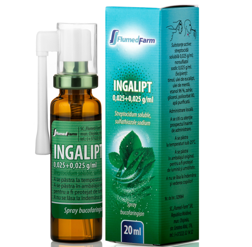 Ingalipt spray bucofaringian 20 ml