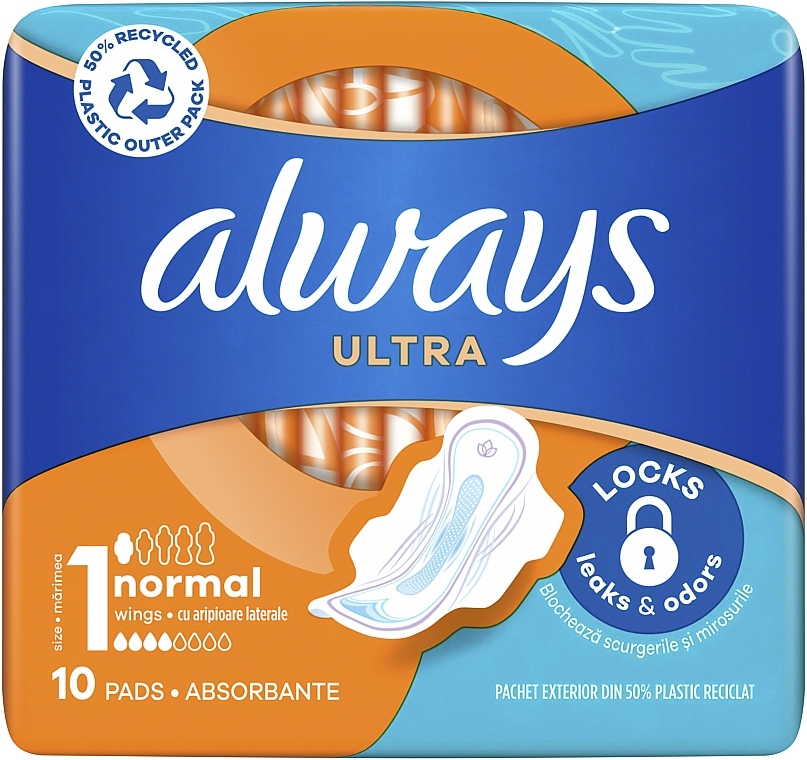 Прокладки ALWAYS} Ultra Normal Plus N10 (*4)