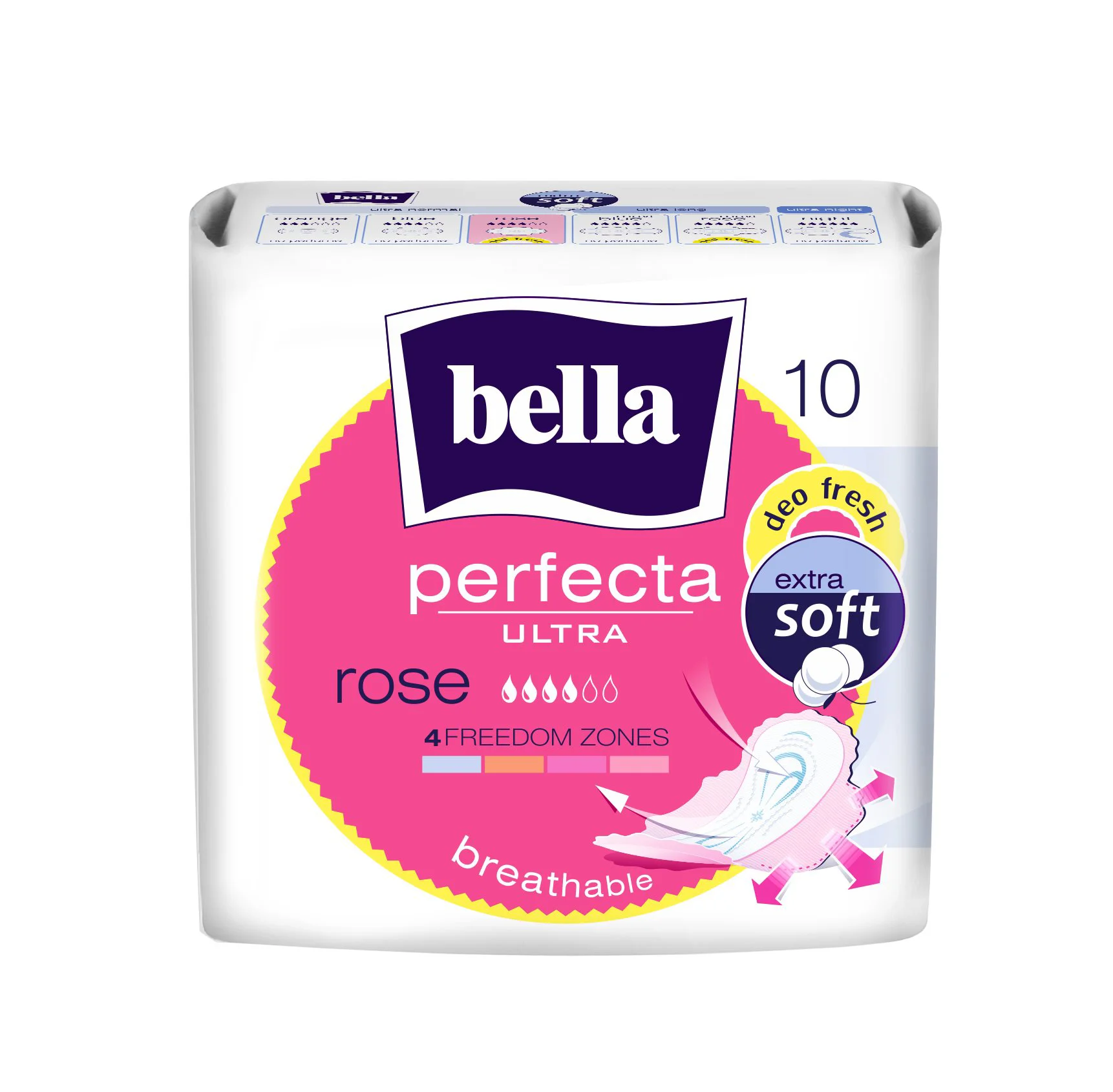 Прокладки BELLA Perfecta Slim Rose Deo fresh N10 (*4)