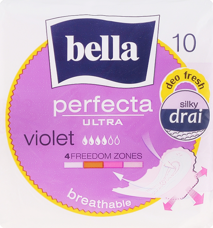 Прокладки BELLA Perfecta ultra Violet Deo fresh  N10 (*4)