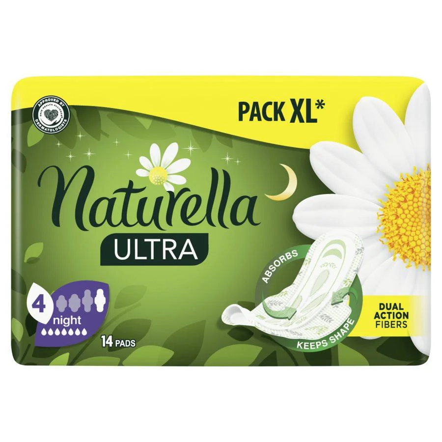 Прокладки NATURELLA Chamomile Ultra Night Duo N14 (*6)