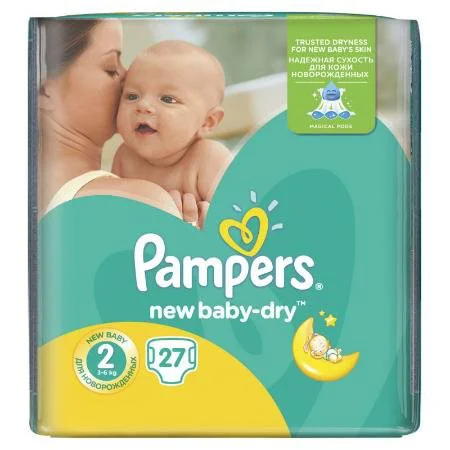 Подгузники Pampers 2 (3-6 кг), 32 шт