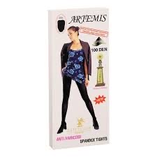 Colanți antivarice, 100 den, bronz, Artemis