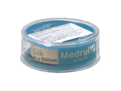 Emplastru 1,25 cm x 5 m, Medrull, Silk, amb. plastic 