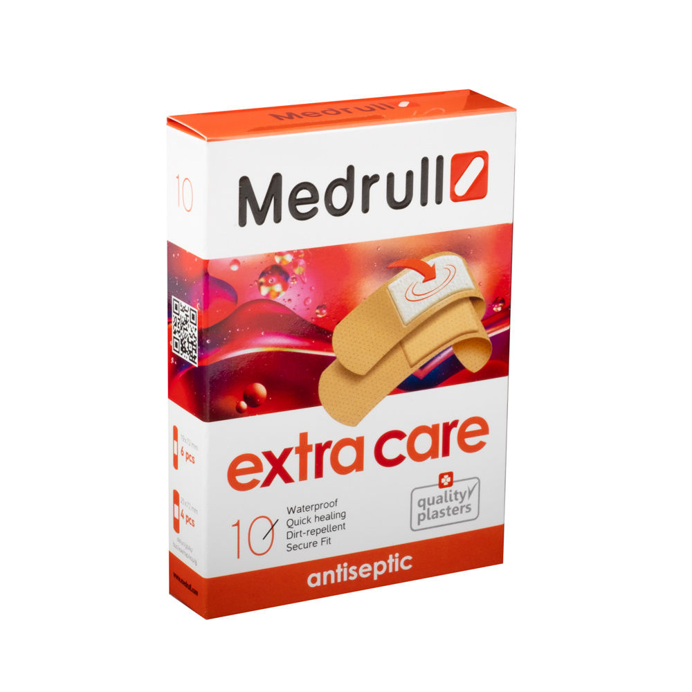 Антисептический пластырь Extra Care N10 (набор) Medrull