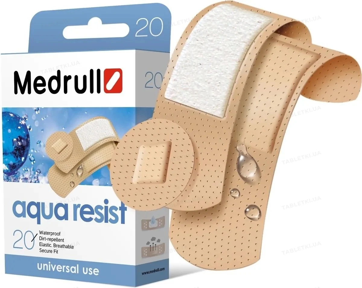 Водостойкий пластырь Aqua Resist N20 (набор) Universal Medrull
