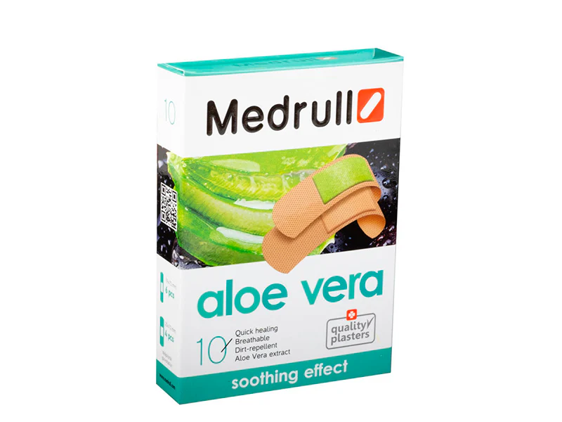 Пластырь с алоэ вера N10 (набор) с успокаивающим эффектом Medrull