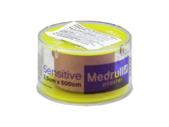 Пластырь 1,25 см x 5,0 м (в рулоне) Medrull Sensitive (в пластиковой упаковке)