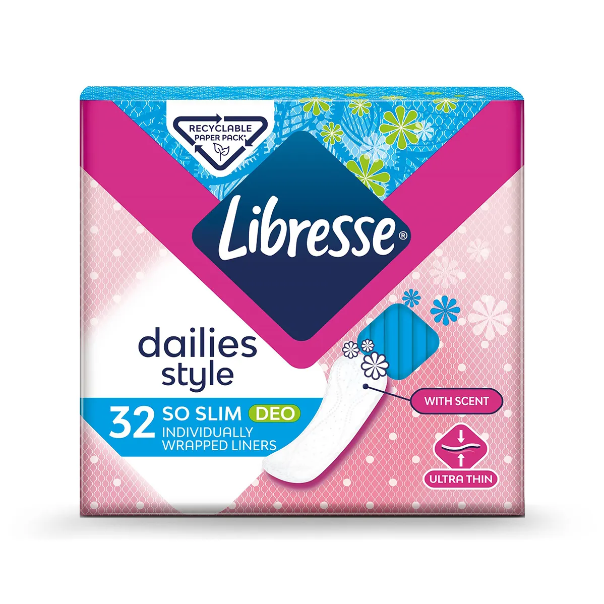 Прокладки ежедневные Libresse Dailies Style So Slim DEO N32