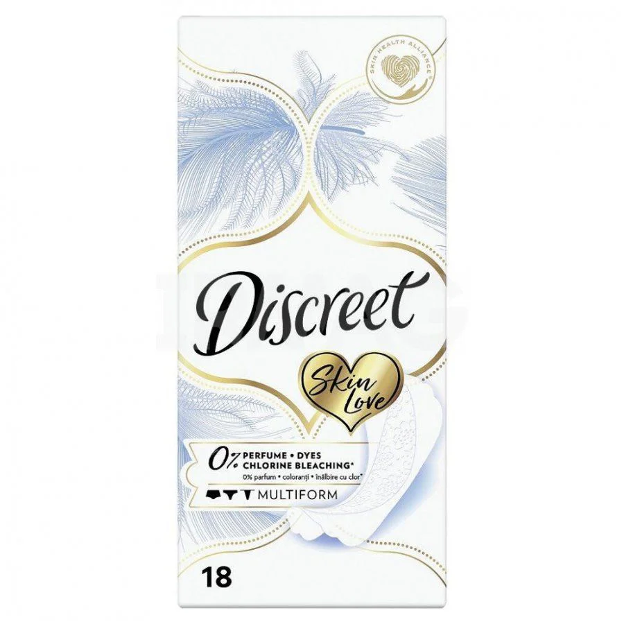 Прокладки ежедневные Discreet N18 DEO Skin Love Multiform