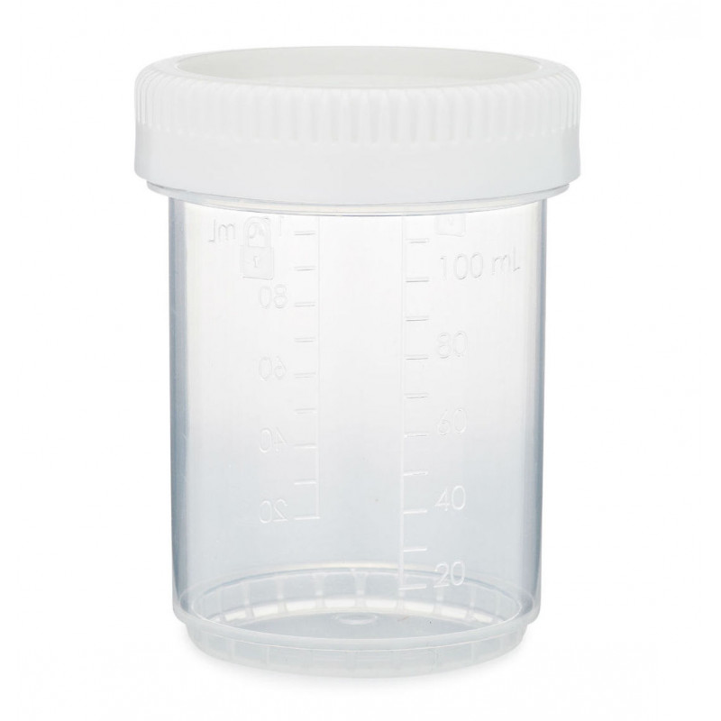 Container nesteril, pentru urină, gradat, cu capac, 100 ml  China
