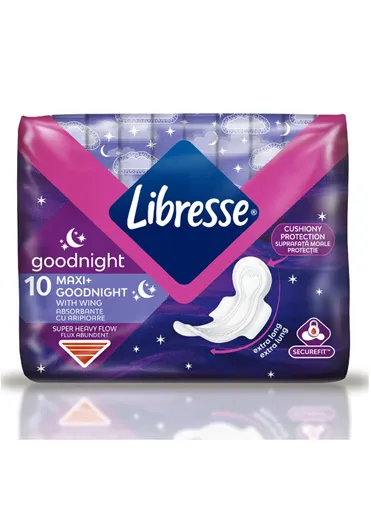 Прокладки Libresse Ultra Good Night Maxi N10 (*6)