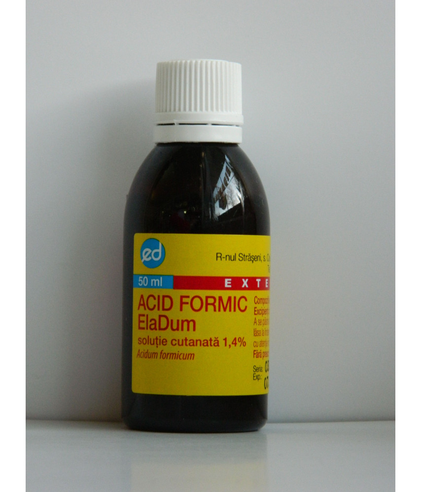 Acid formic-ElaDum, soluție cutanată 1,4 %,  50 ml