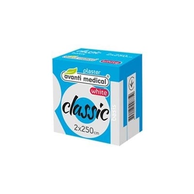 Пластырь 2,0 см x 2,5 м (в рулоне) Avanti Medical Classic (белый)