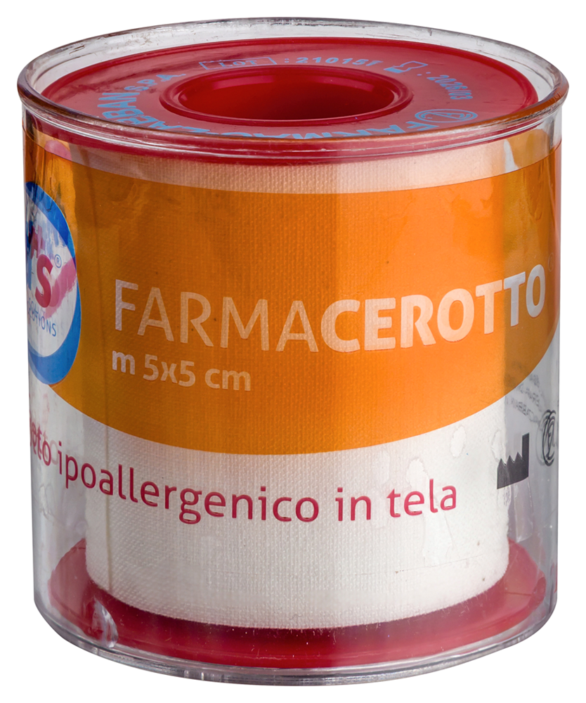 Пластырь 5,0 см x 5 м (рулон) тканевый Farmacerotto