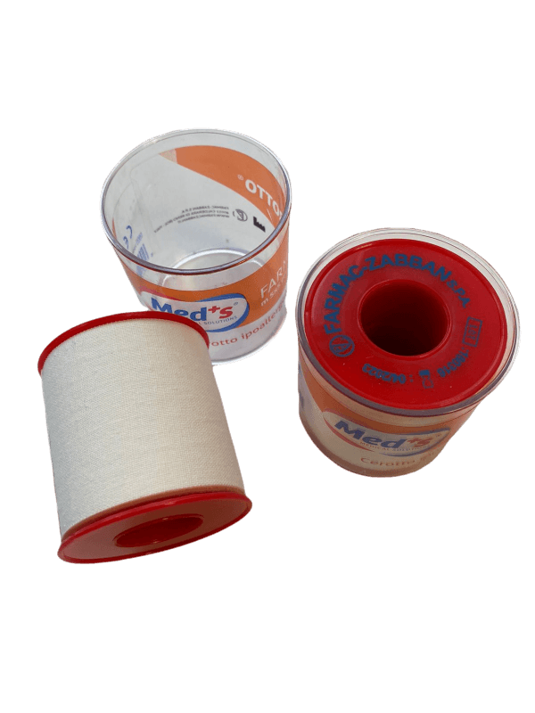 Пластырь 5,0 см x 5 м (рулон) тканевый, гипоаллергенный Farmacerotto