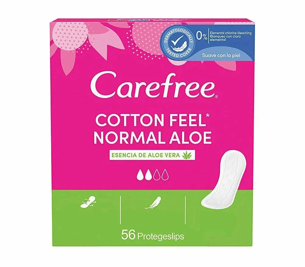 Прокладки ежедневные Carefree  N56 Normal Aloe Cotton Feel (8%)