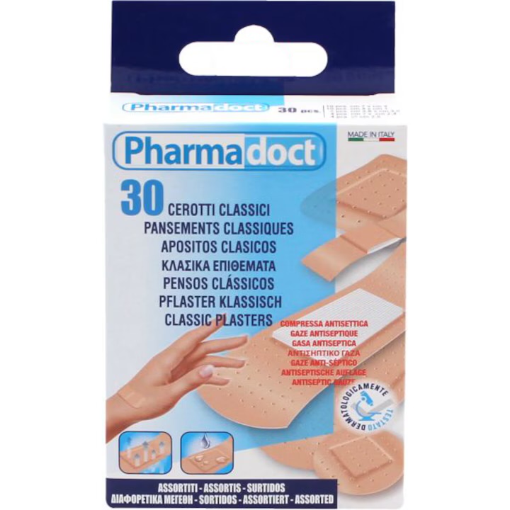 Пластырь PharmaDoct N30 Гемостатический, ассорти, 5 размеров (110970)