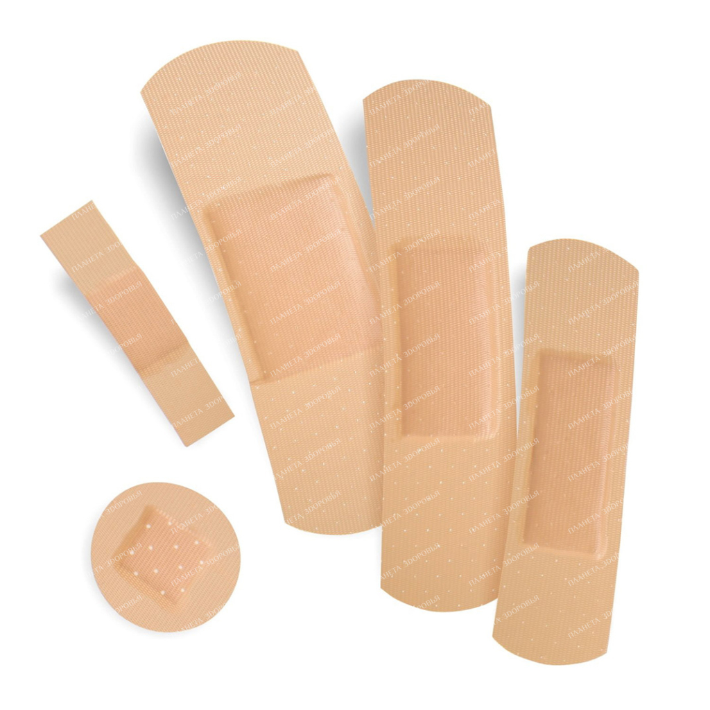 Пластырь PharmaDoct N100 Classic ассорти, 6 размеров (110109)