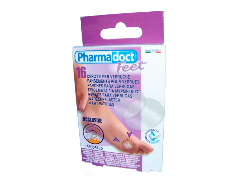 Emplastru PharmaDoct contra negilor N16 (disc: 19 mm – 4 buc; 12 mm – 12 buc) (112998)