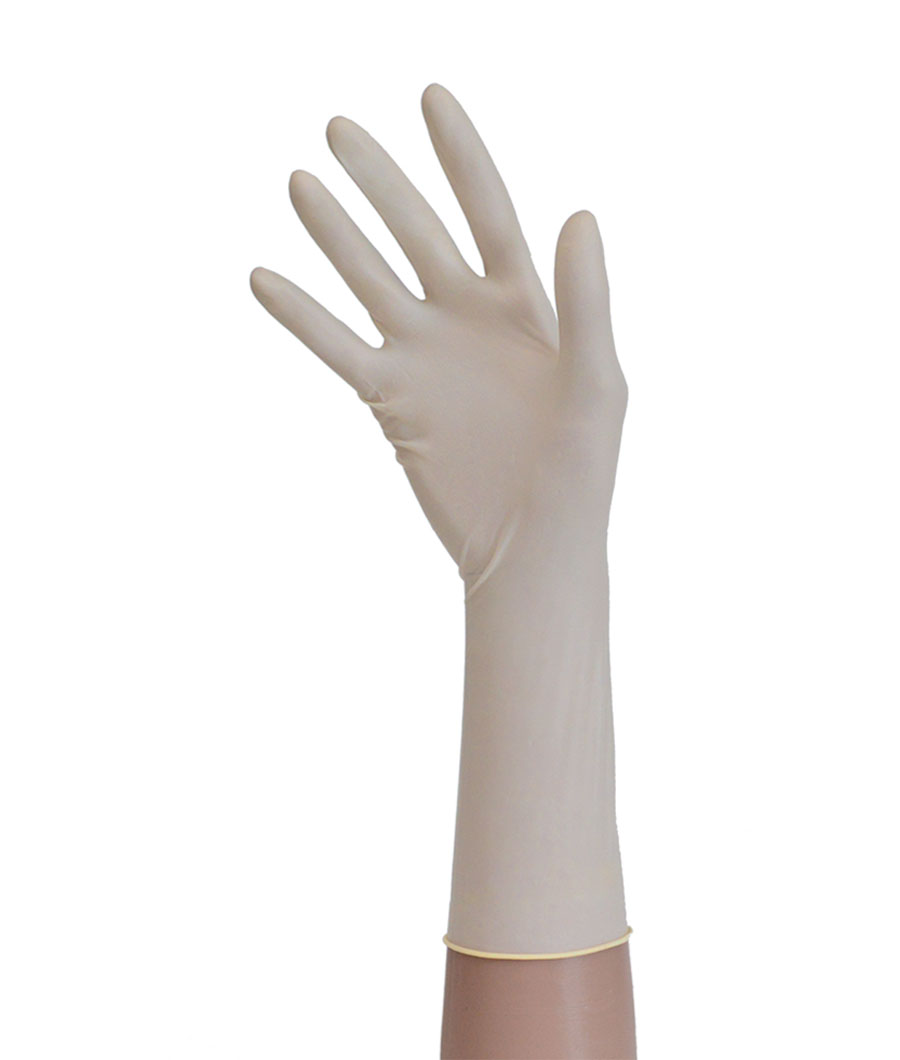 Mănuși sterile N7.5 Suzhou LATEX, pereche, cu pudră