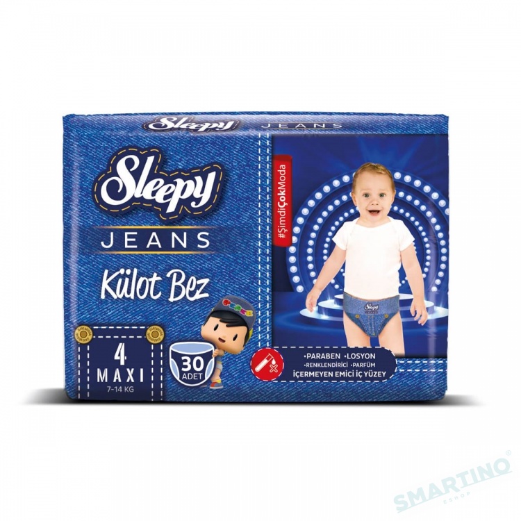 Трусики Sleepy Pants 4 Maxi (7-14 kg) Natural Ultra Sensitive N30