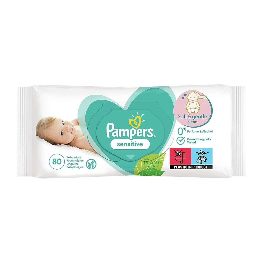 Șervețele umede Pampers BABY Sensitive N80