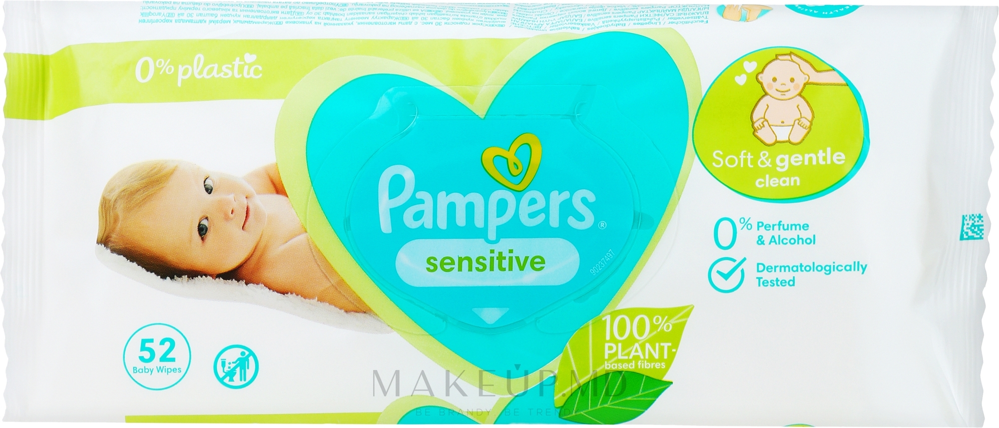 Șervețele umede Pampers BABY Sensitive N52