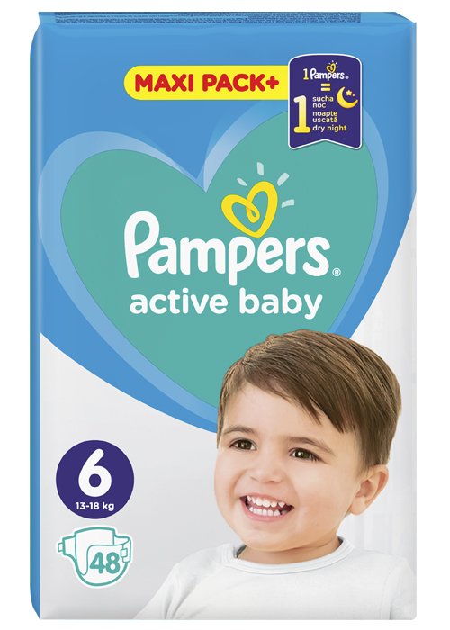 Подгузники Pampers JUMBO 6 (13-18 кг), 48 шт