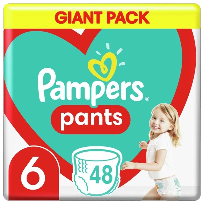 Трусики Pampers Pants 6 Extra Large (15 кг+), 48 шт