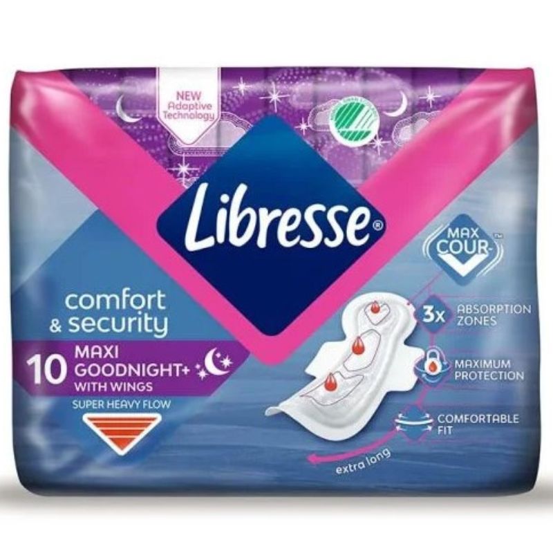 Absorbante Libresse Good Night Maxi Extra Long N10