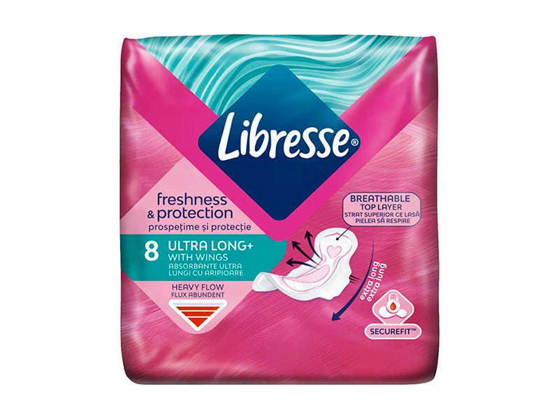 Absorbante Libresse Freshness & Protection Ultra Long+  N8