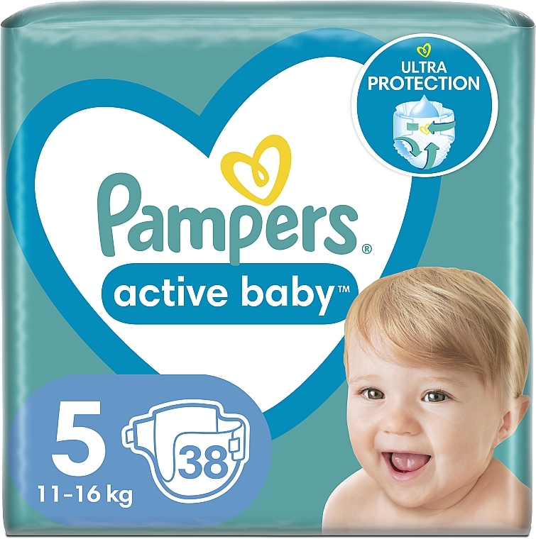 Scutece Pampers Active Baby Junior 5  (11-16kg)  N38 