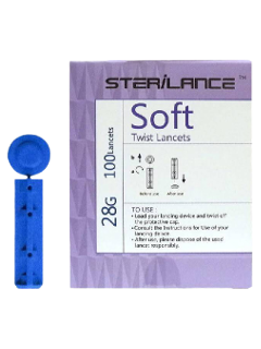 Lancete pentru colectarea sângelui, sterile, Soft 28G, Yuwell, N50