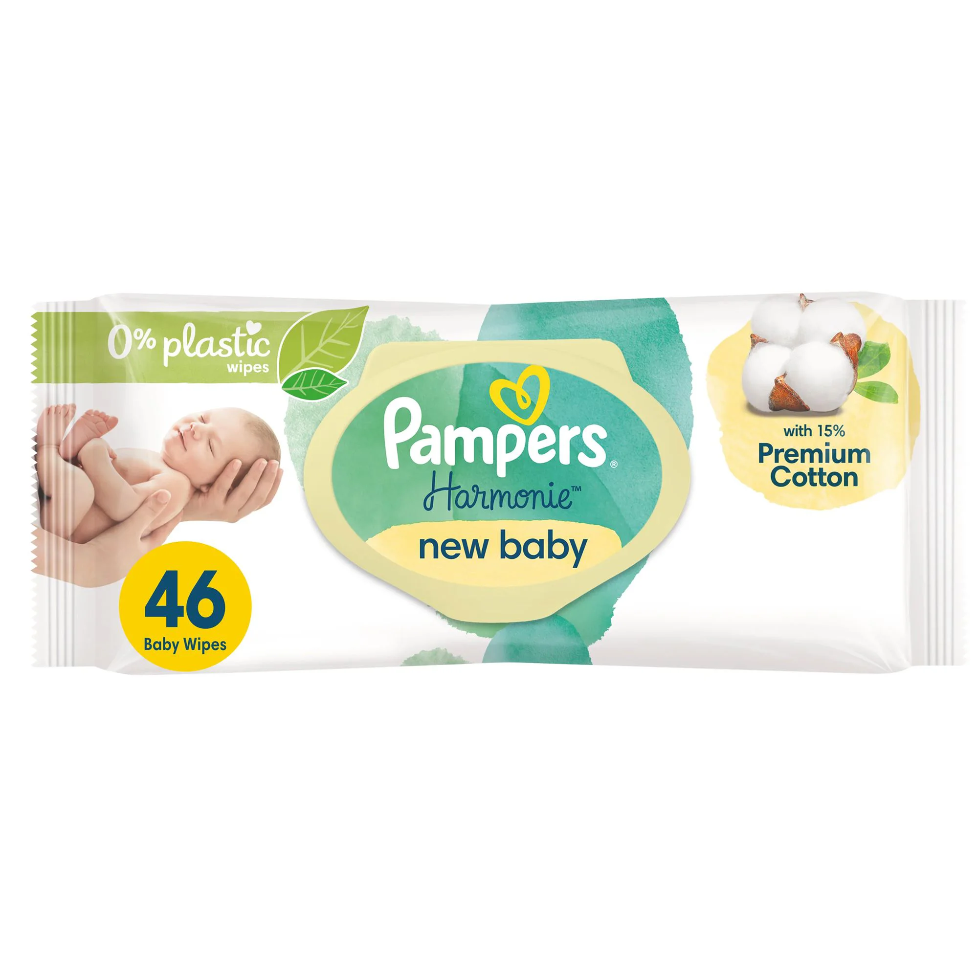 Șervețele umede Pampers Harmonie New Baby, N46 