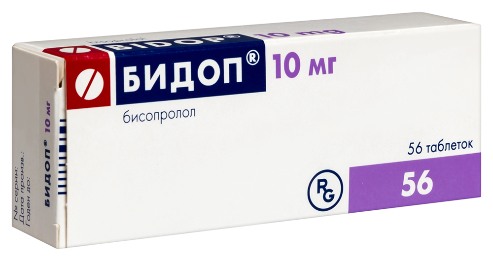 Бидоп 10 мг таблетки покрытые оболочкой N14x2