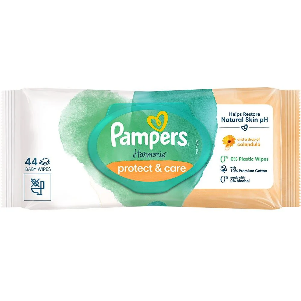 Влажные салфетки Pampers Baby Harmonie, 44 шт
