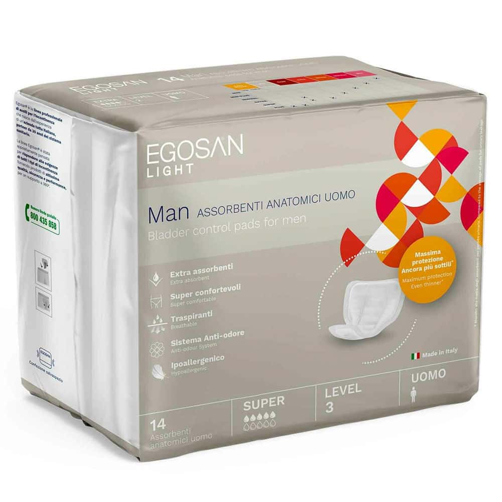 Прокладки урологические EGOSAN Light MEN  Level 3 (*5) Super N14 (для мужчин)