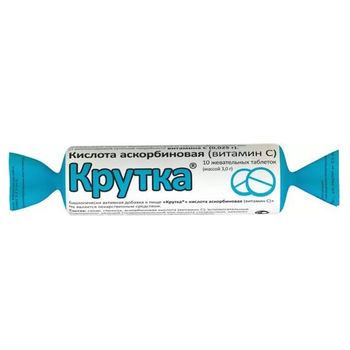 Acid ascorbic cu glucoză, Exotic,  comprimate  "Крутка" N10 BioZdraVit