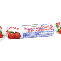 Аскорбиновая Кислота с глюкозой, Клубника, Крутка, таблетки N10 BioZdraVit