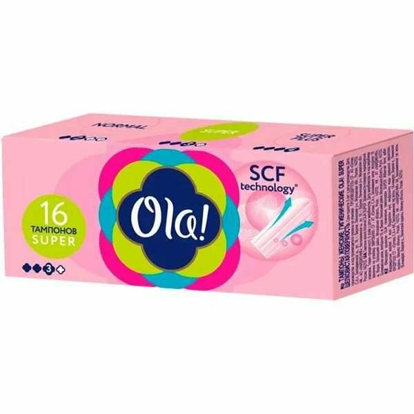 Тампоны Ola Super N16 (3*) (без аппликатора)